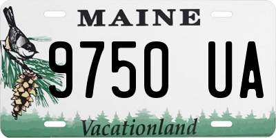 ME license plate 9750UA