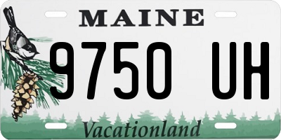 ME license plate 9750UH