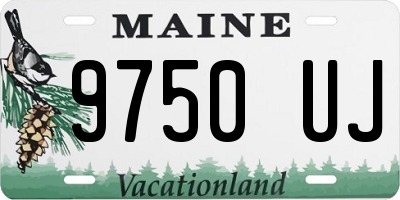 ME license plate 9750UJ