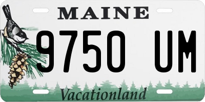 ME license plate 9750UM