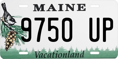 ME license plate 9750UP