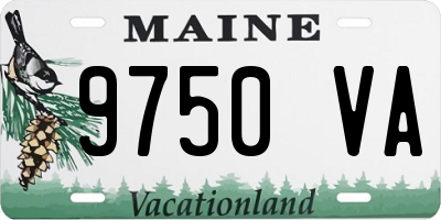 ME license plate 9750VA