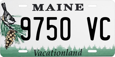 ME license plate 9750VC