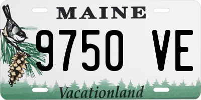 ME license plate 9750VE
