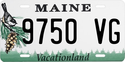 ME license plate 9750VG