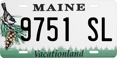 ME license plate 9751SL