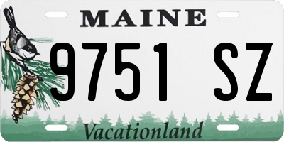 ME license plate 9751SZ