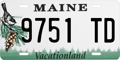 ME license plate 9751TD