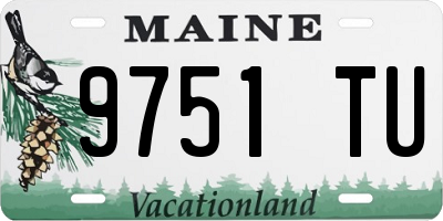 ME license plate 9751TU