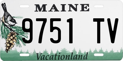 ME license plate 9751TV