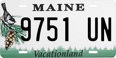 ME license plate 9751UN