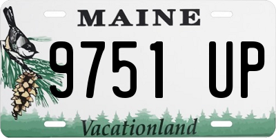 ME license plate 9751UP