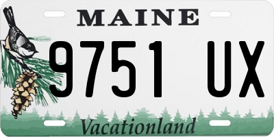 ME license plate 9751UX