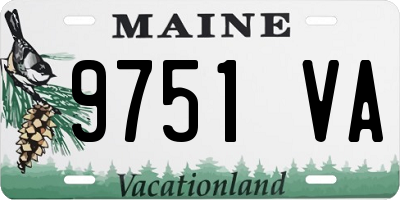 ME license plate 9751VA