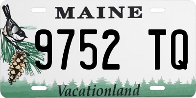 ME license plate 9752TQ
