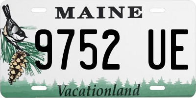 ME license plate 9752UE