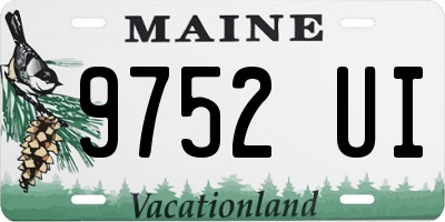 ME license plate 9752UI