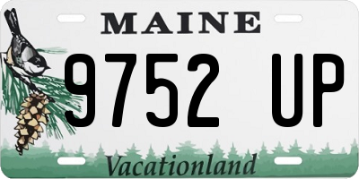 ME license plate 9752UP