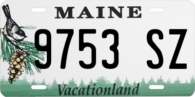 ME license plate 9753SZ