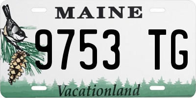 ME license plate 9753TG