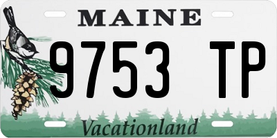 ME license plate 9753TP