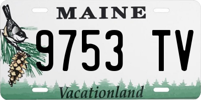 ME license plate 9753TV