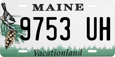 ME license plate 9753UH