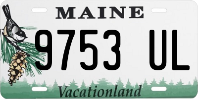 ME license plate 9753UL