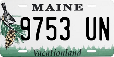 ME license plate 9753UN