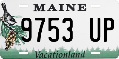 ME license plate 9753UP