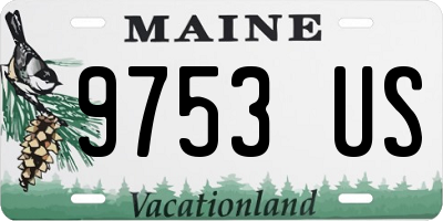 ME license plate 9753US