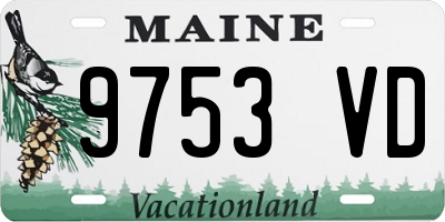 ME license plate 9753VD