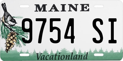 ME license plate 9754SI