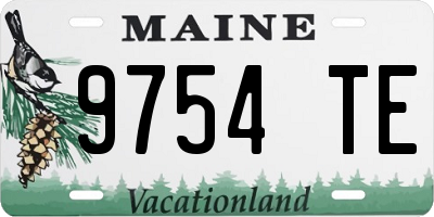 ME license plate 9754TE
