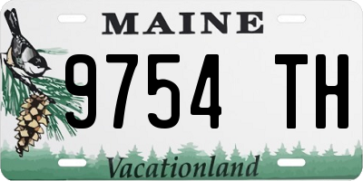 ME license plate 9754TH