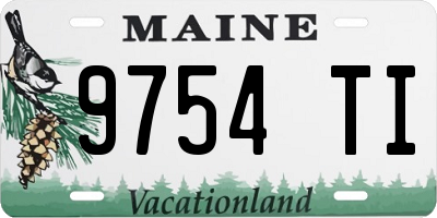 ME license plate 9754TI