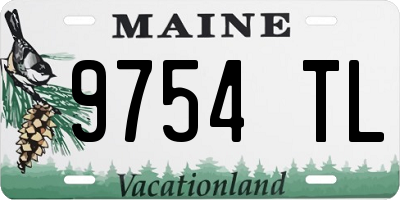 ME license plate 9754TL