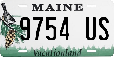 ME license plate 9754US
