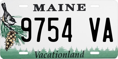 ME license plate 9754VA