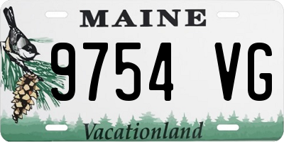 ME license plate 9754VG