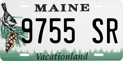 ME license plate 9755SR