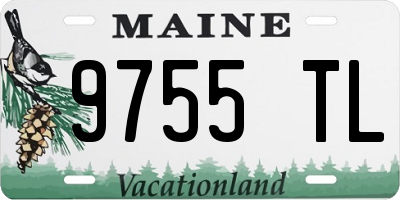 ME license plate 9755TL