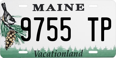 ME license plate 9755TP