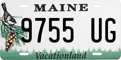 ME license plate 9755UG