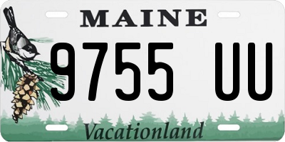 ME license plate 9755UU