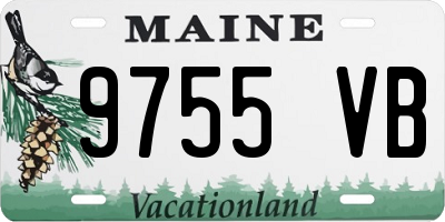 ME license plate 9755VB