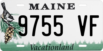ME license plate 9755VF
