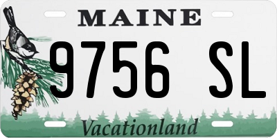 ME license plate 9756SL