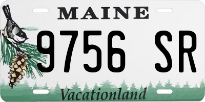 ME license plate 9756SR