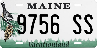 ME license plate 9756SS